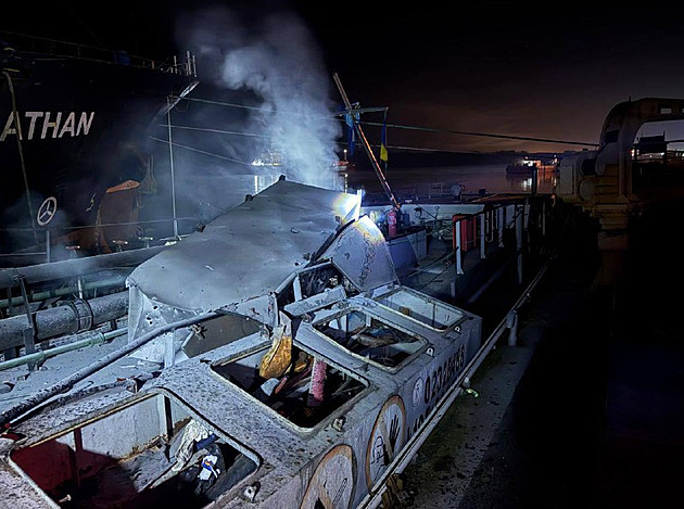 Ruské útoky na přístav v Oděse poškodily i loď plující pod vlajkou Slovenska